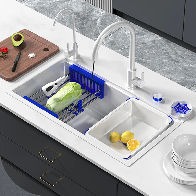 

Ivory Step Sink Kitchen Large Single Sink Sink Sink Nano Milky White Vegetable Wash Basin Cup Washer Set Meal