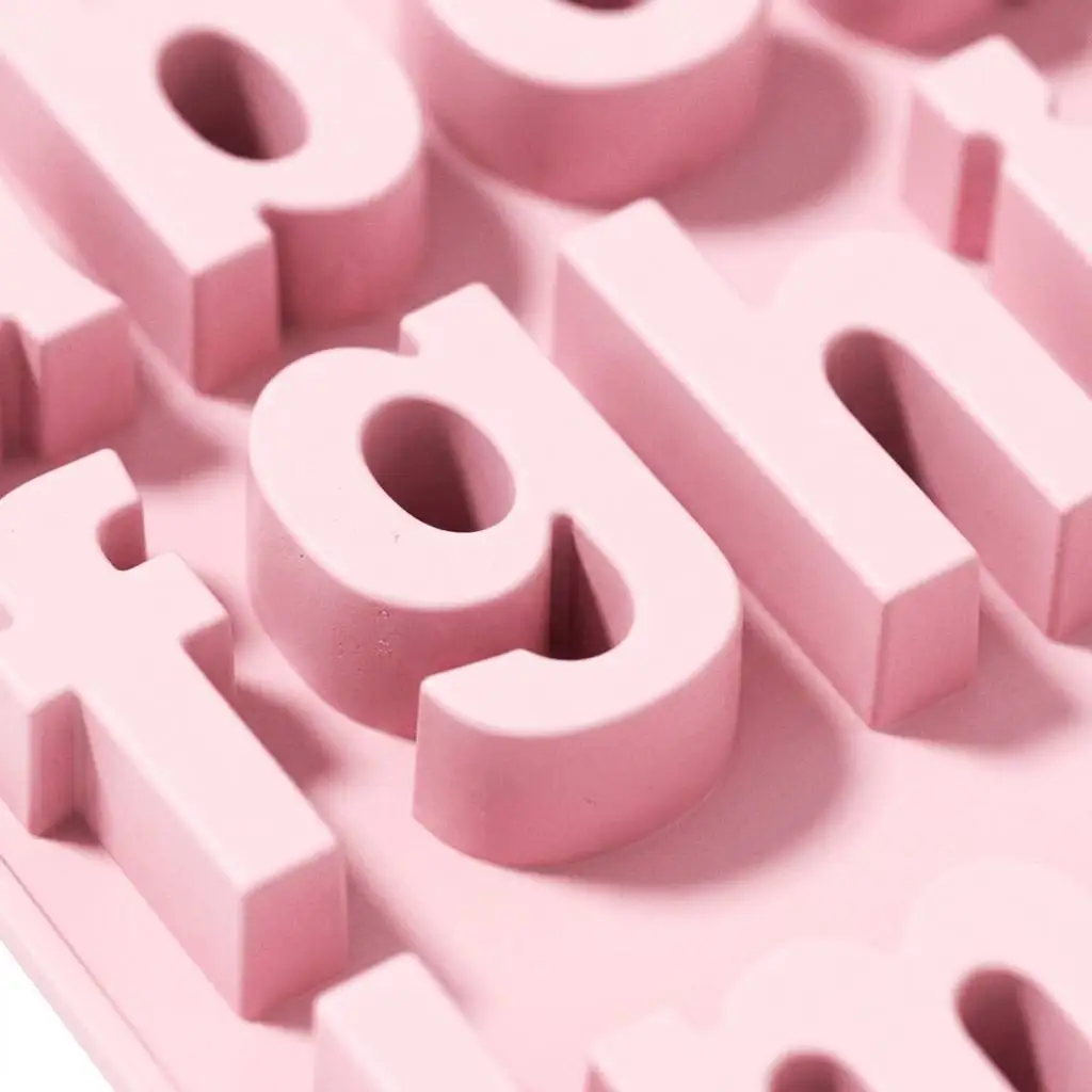 26 Cavities Large Letter Molds Silicone Alphabet Mold for Crayon, Resin, Chocolate, Candy, Wax, Cake Baking Decor