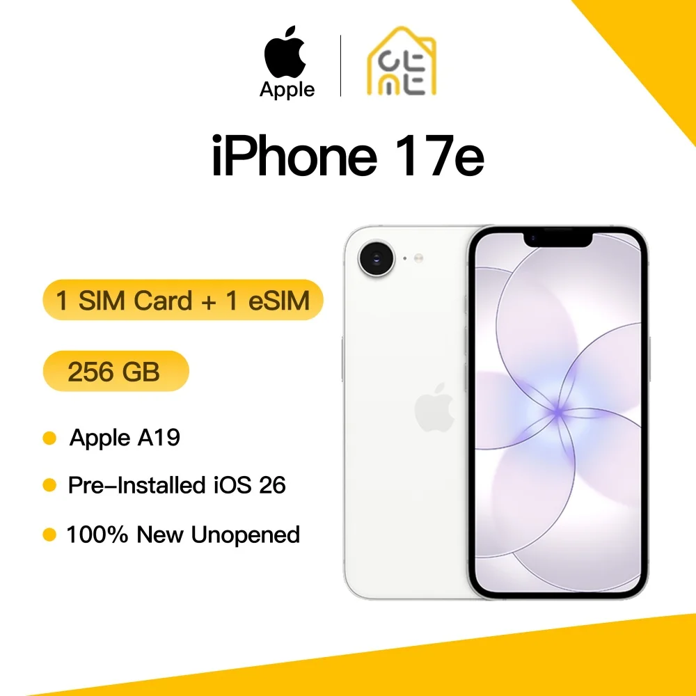 Apple iPhone 17e 256GB Original Global Unlocked 5G Smartphone A19 Chip 6.1