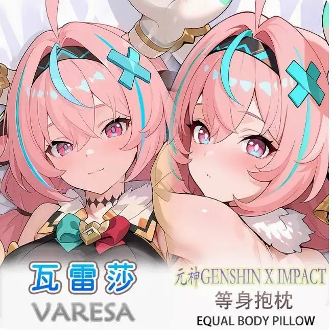 

Anime Genshin Impact Varesa Sexy Dakimakura 2WAY Hing Body Case Japanese Otaku Pillow Cover Bedding Gifts MCY