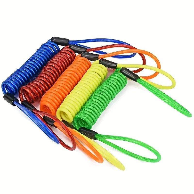 1.2M Disc Lock Reminder Cable Anti Thief Motorbike Motorcycle Wheel Disc Brake Alarm Lock Reminder Cable