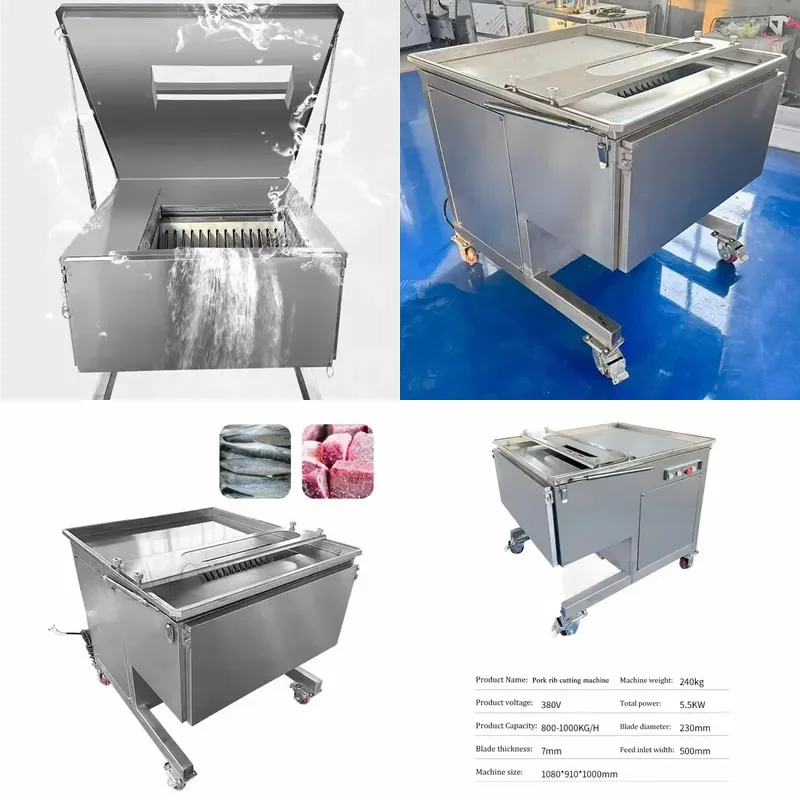 for Automatic Meat Slicer Pork Ribs Cube Cutter Fresh Lamb Chops Beef Dicing Machine for Meat Cubes Factory Direct Sales