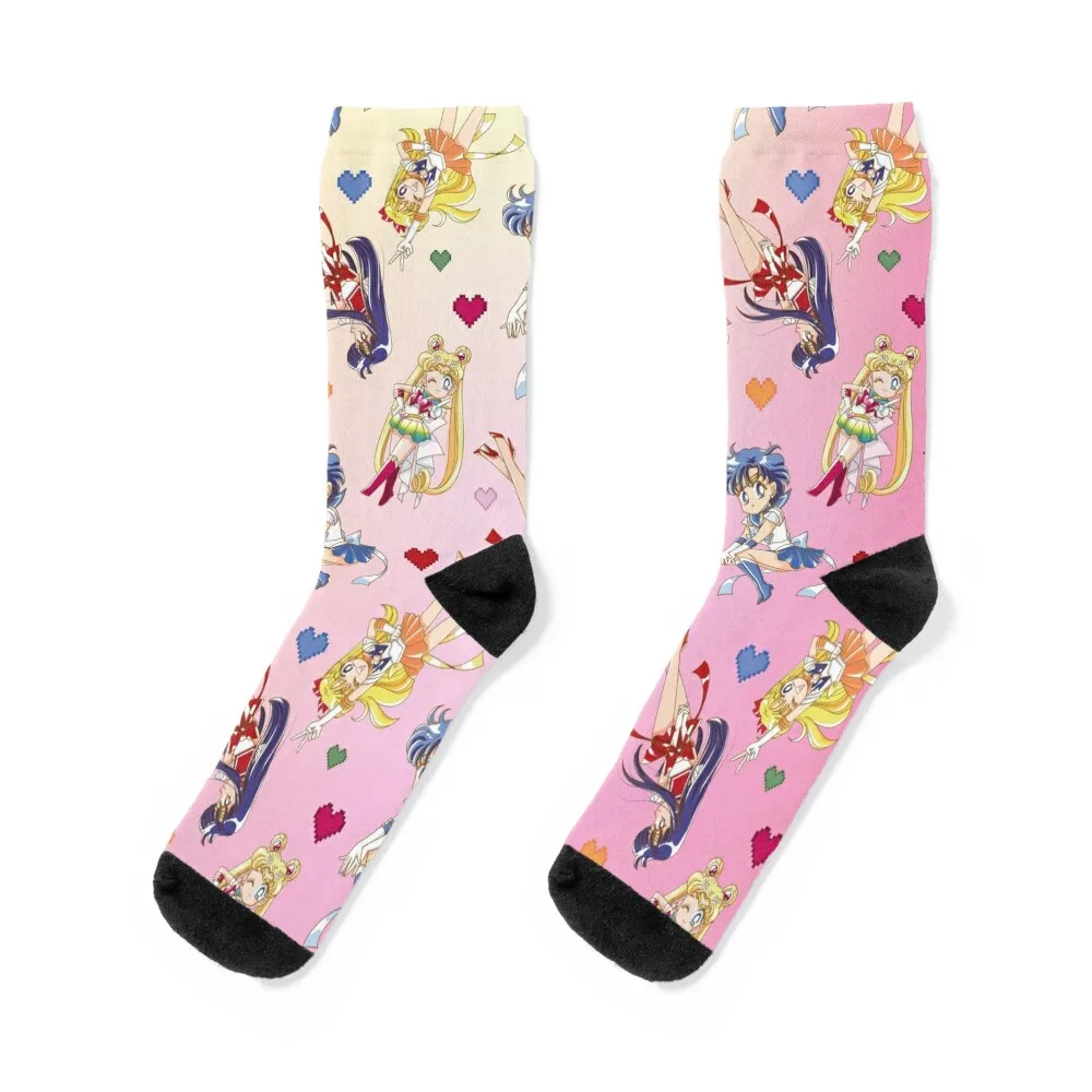 Chibi Inner Senshi Socks bright garter basketball FASHION Socks Women's Men's