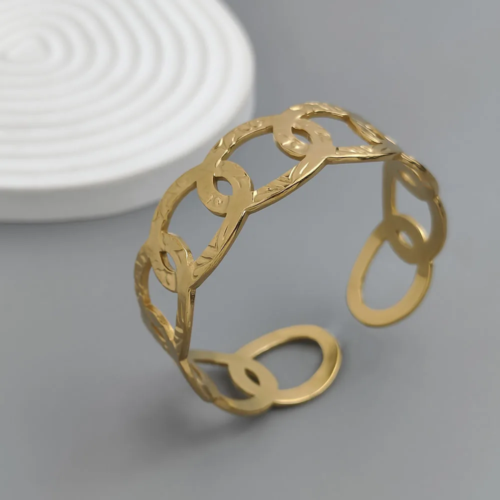 

Fashion printed oval cross bracelet for women, waterproof and non-fading heavy metal stainless steel jewelry, party gift