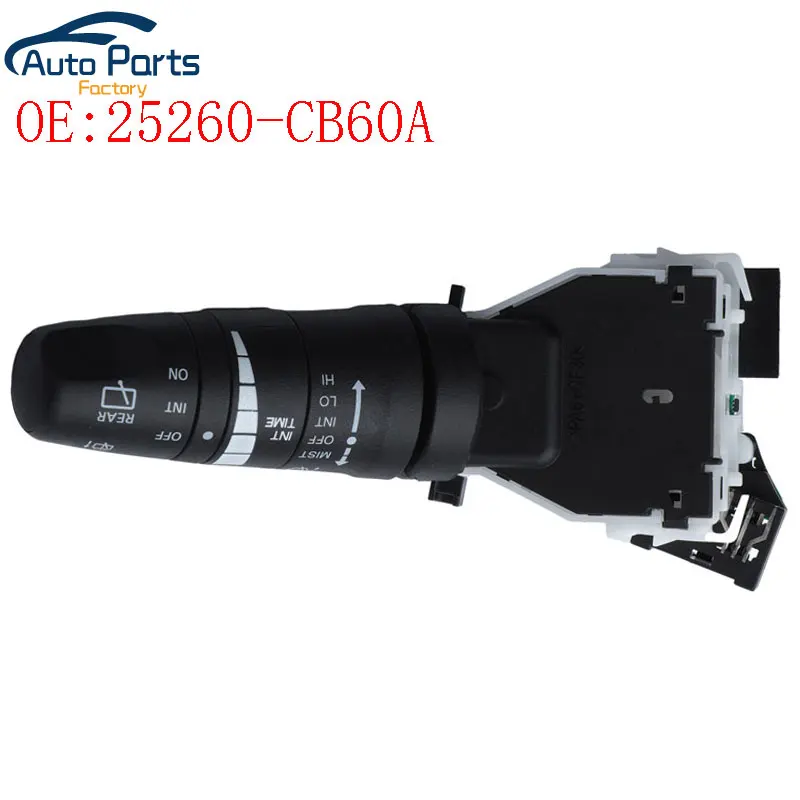 Interruptor de limpiaparabrisas para Nissan Armada Rogue Versa x-trail Rogue Select Quest 25260-CB60A 25260CB60A 25260JM00A 25260JM00E