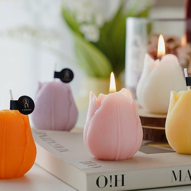 Tulip Scented Candles Gifts Handmade Birthday Gifts Decorative Ornaments Flower Shaped Candles