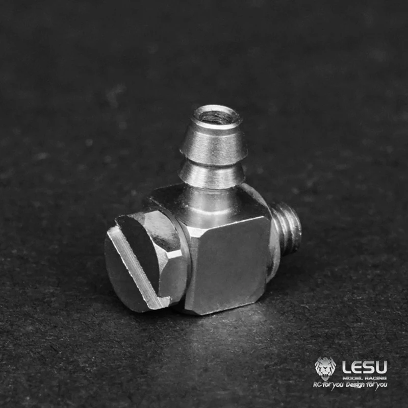 

LESU Metal M3-4mm Curved Connector For 1/14 RC Tractor Truck Tamiyaya Hydraulic Cylinder Tank Accessories Th02405-SMT8