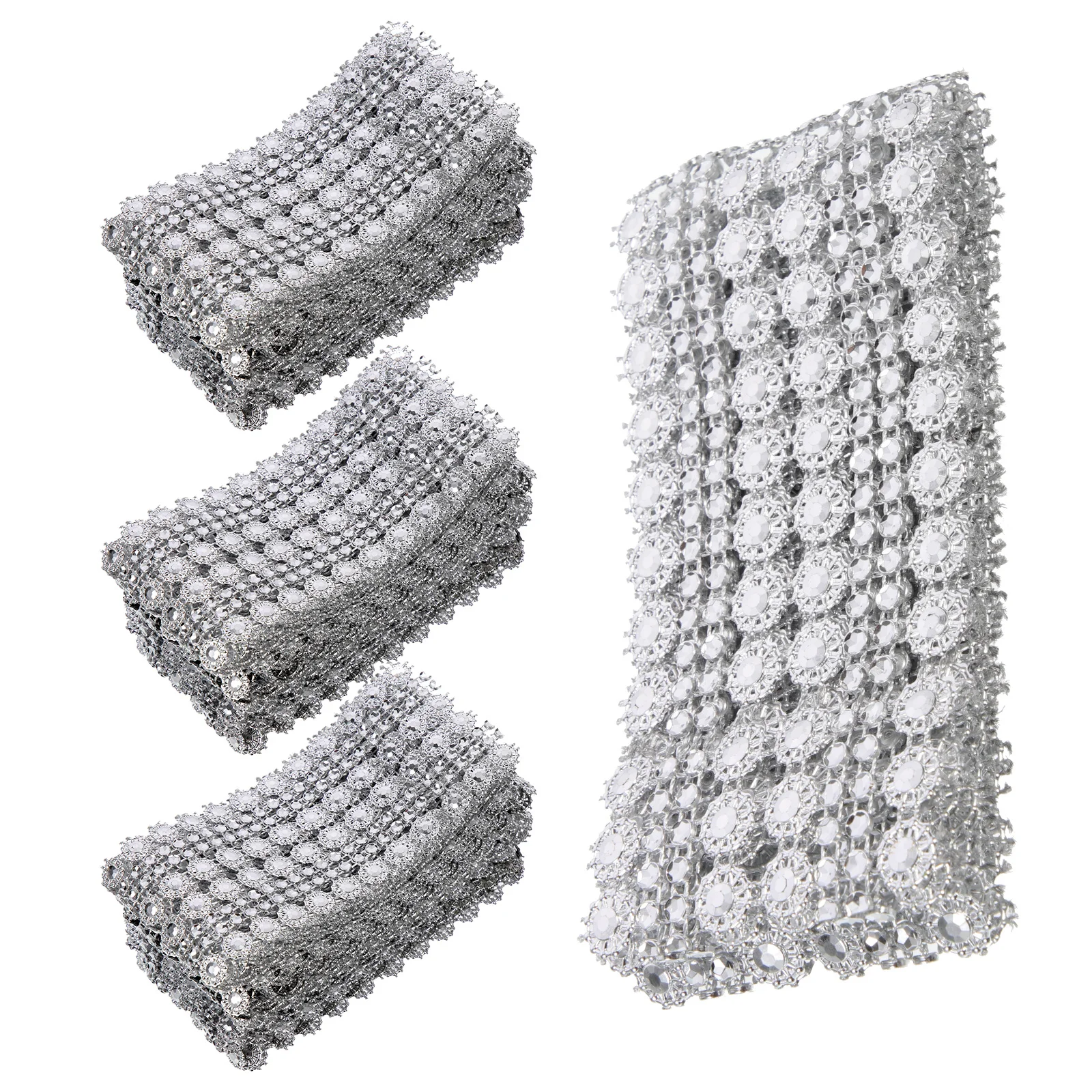 

4Pcs Sunflower Bead Chains Cuttable Costume Trim Multi-Function Decorative Craft DIY Wedding Holiday Supplies Craft Trim