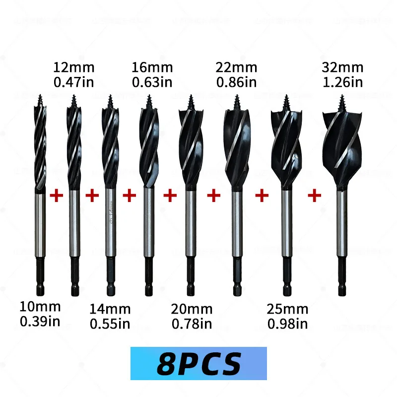 8pcs-wood-auger-drill-bit-set-hex-shank-for-wood-door-woodworking-hole-drilling