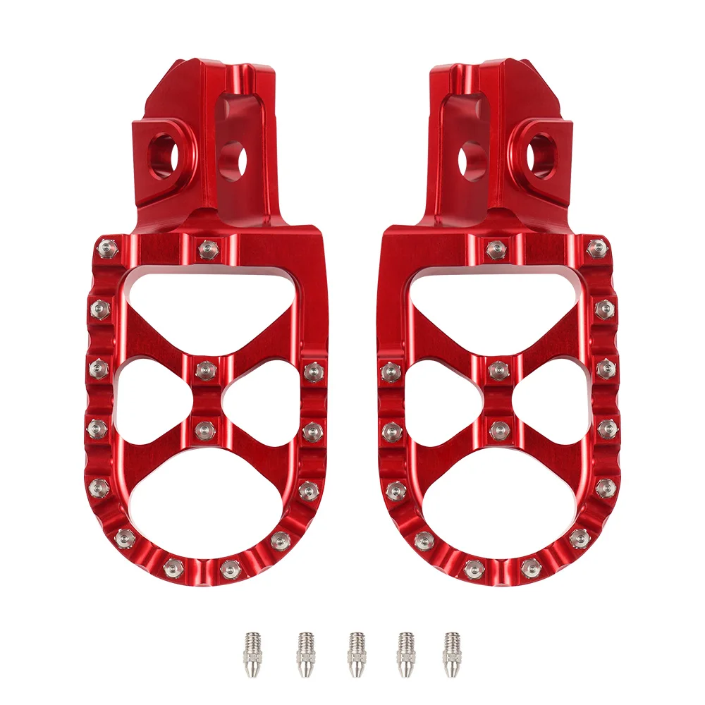 NICECNC Foot Pegs Footrest For Beta RR300 RR250 RR200 2020-2024 RR350 RR390 RR400 RR430 RR 450 480 520 2020-2024 6061 Aluminum