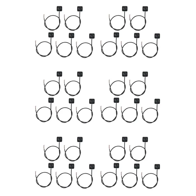 AB66-30Pcs Momentary Switch Momentary Push Button On Off Switch 12V 24V Surface Mount Mini Button Switch