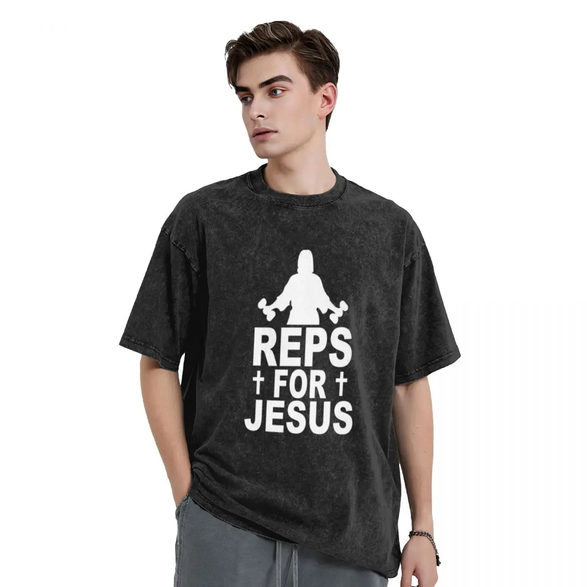 

Reps For Jesus Art Design T-Shirt plus sizes cute tops men clothes