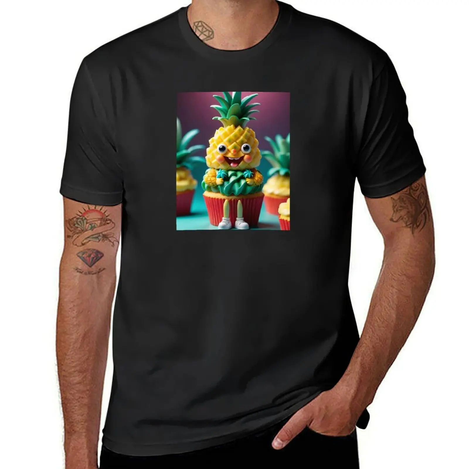 Pineapple Cupcake T-Shirt hippie clothes plain shirts graphic tees blacks t shirt for men