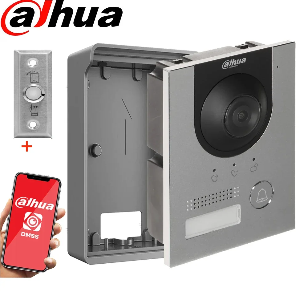 Multi language Dahua Doorbell POE VTO2202F-P-S2 2-Wire IP Villa Door Station Phone App Unlock the Door Remotely Cell Phone