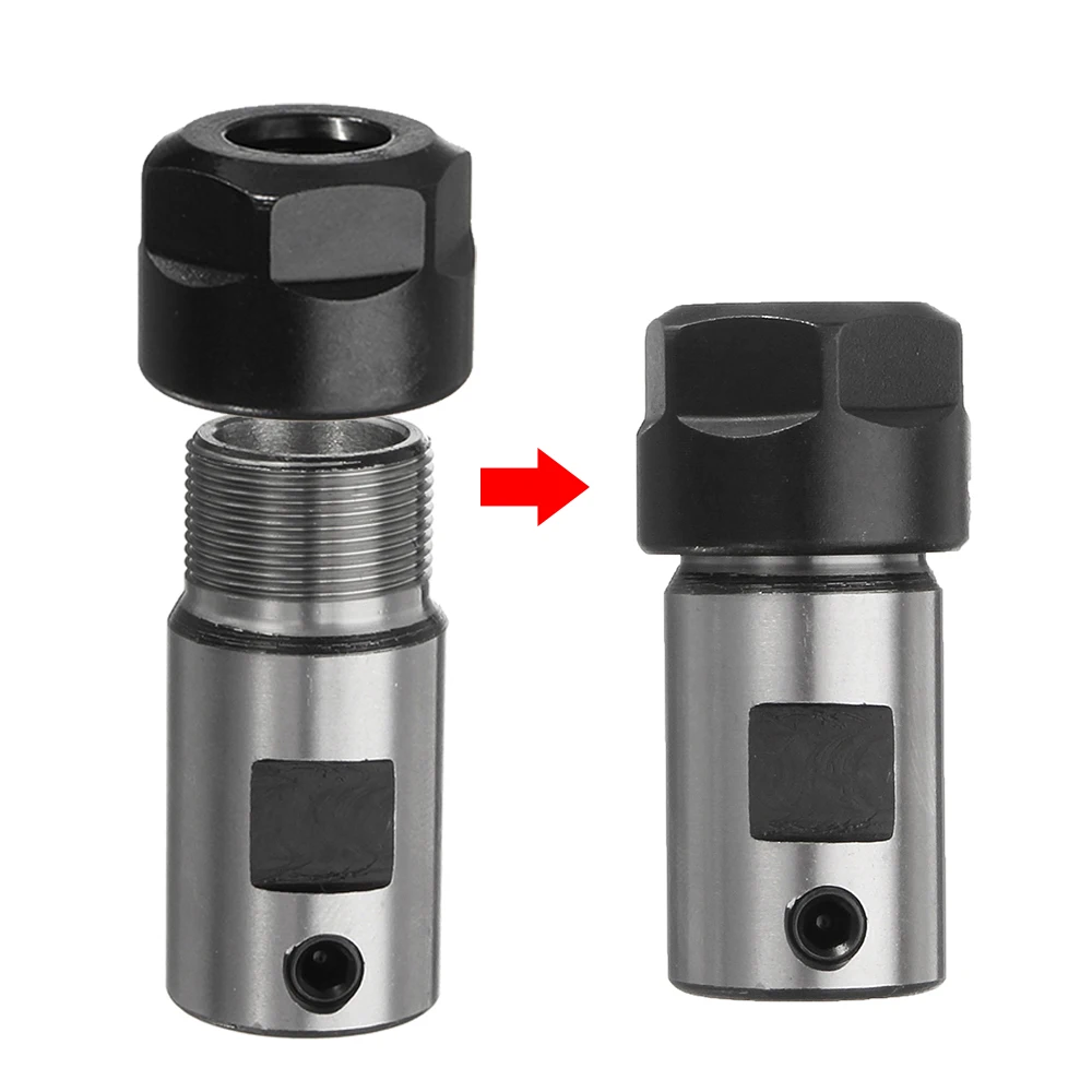 Imagem -03 - Eixo Motor Pinça Haste de Extensão 17 mm Er11 Mola de Fresagem Mandril Suporte do Eixo Torno Cnc Gravura mm Er11a Pcs por Conjunto