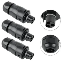 1/3 Set 3 Pole Waterproof Connection Male Plug End Cap For Betteri BC01 Connectors Male Solar Panel Parts