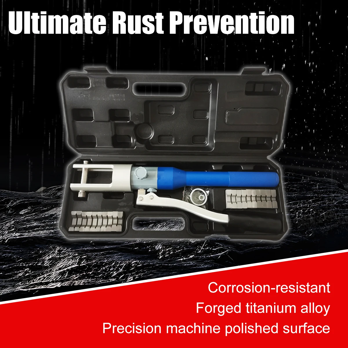 HENITUER T1035 Titanium Hand Tools Non Magnetic Hydraulic Crimping Tools Spanner Suitable for  Medical Aviation Fields