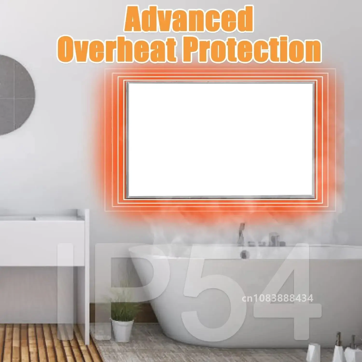 180W 300x600mm Infrared Panel Heater Wall Mounted Routine Heating Radiant Home Heater