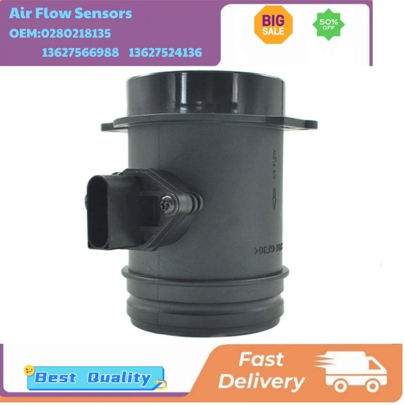 

Air Flow Meters 0280218135 13627566988 13627524136 for BMW E60 E61 545i E63 E64 645Ci E65 E66 E67 735 745 i Li E53 X5 4.4i
