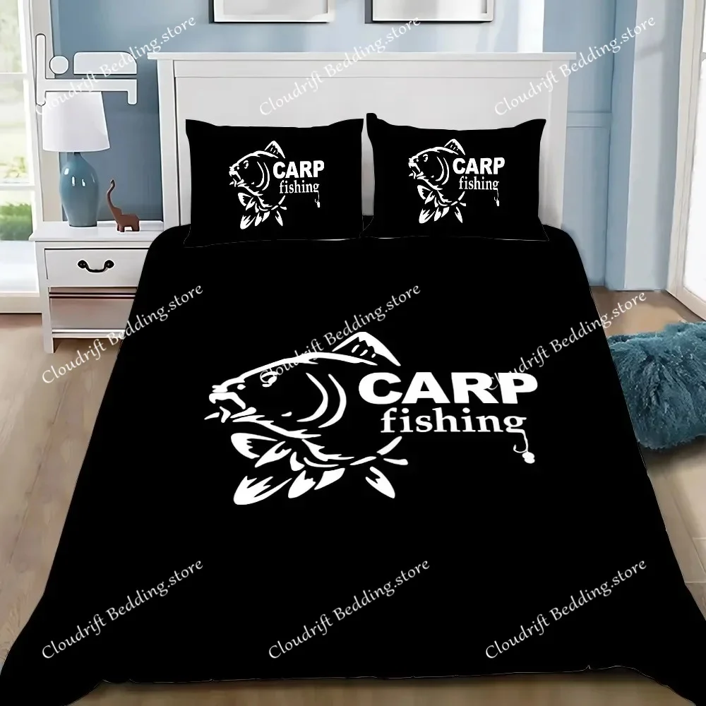 

Nash Fishing Logo Duvet Cover Pillowcase Bedding Set Adult BoyGirl Bedroom Decoration Single Double Large Size