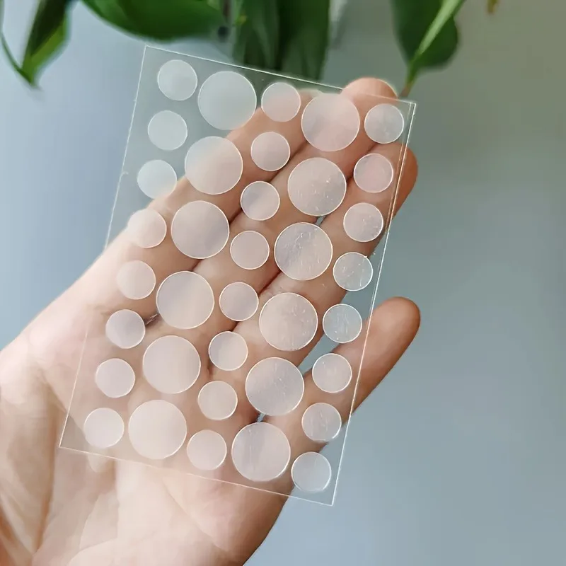 36pcs/sheet Transparent Waterproof Invisible Acne Patch Hydrocolloid Acne Patch Cover-up Patch, Used To Cover Pimples