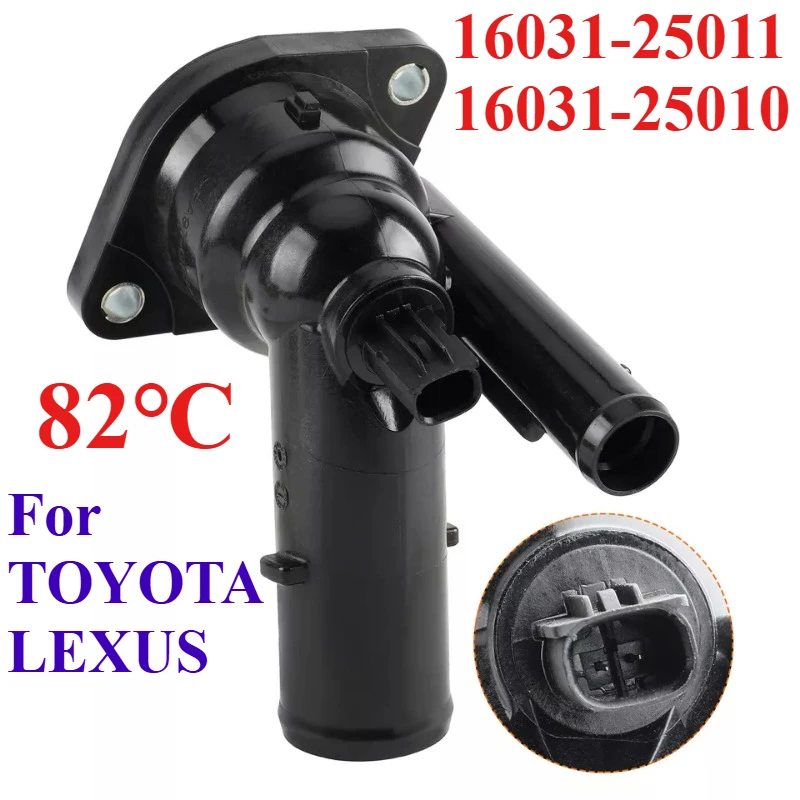 

82℃ 16031-25011 16031-25010 Engine Coolant Thermostat Housing For TOYOTA Avalon Camry RAV4 Sienna Venza LEXUS ES250 ES300H