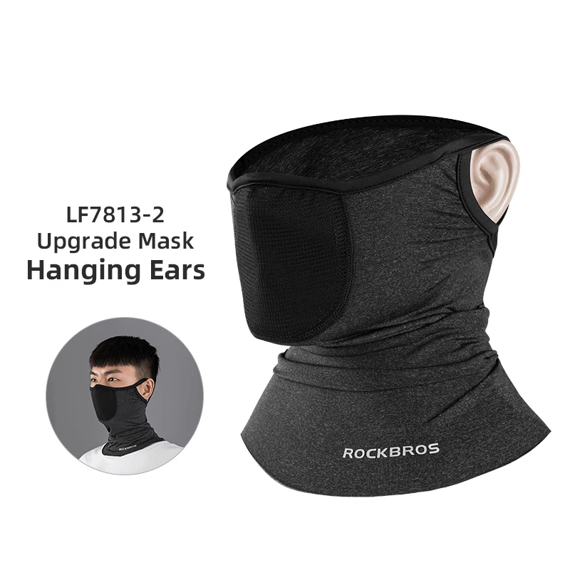 ROCKBROS Cycling Bike Bicycle Absorb Sweat Riding Scarf Bandana Breathable Scarf Neck Gaiter Bike Bicycle Bandana Men Face Mask