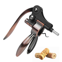 Kitchen Tools Zinc Alloy Rabbit-Shaped Bar Lever Corkscrew Wine Opener Bottle Opener