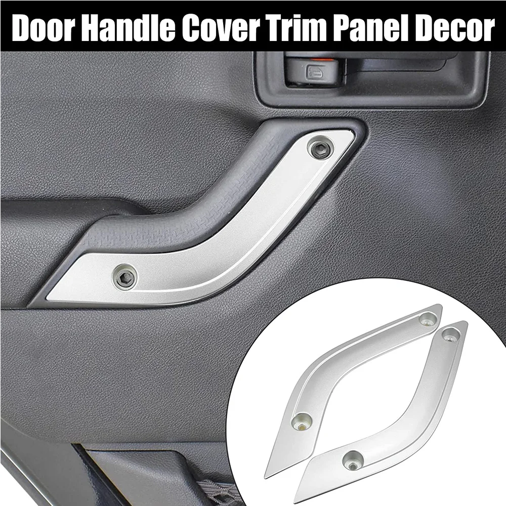 

Car Interior Door Handle Cover Trim Panel Decor Sticker Fit for Jeep Wrangler JK 2011-2017 Replacement 1RC72JAHAD 1RC72JAHAE