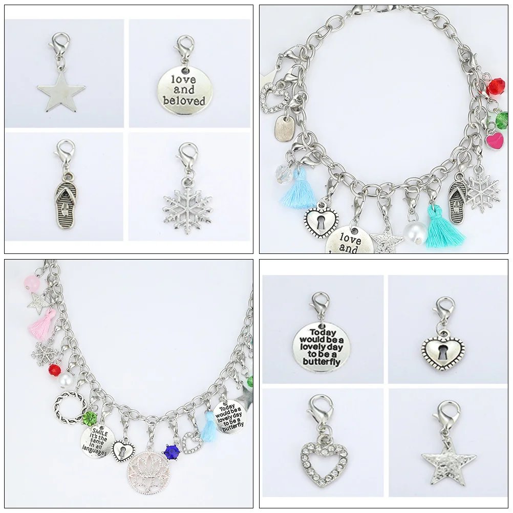 

Bracelet Set Alloy Creative Pendant Wrist Chain Fashionable Decorative Girls Jewelry Delicate Accessories Party Props Bright