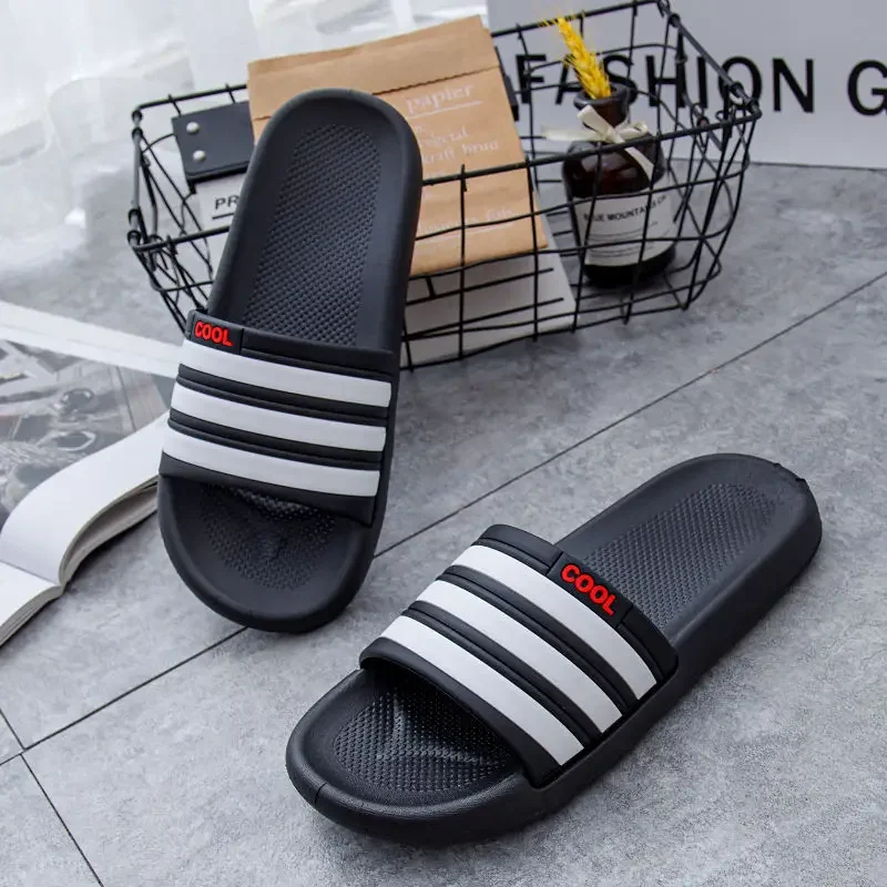 Non-Absorbent and Soft Bottom Men's Slippers, Ideal for Home Use