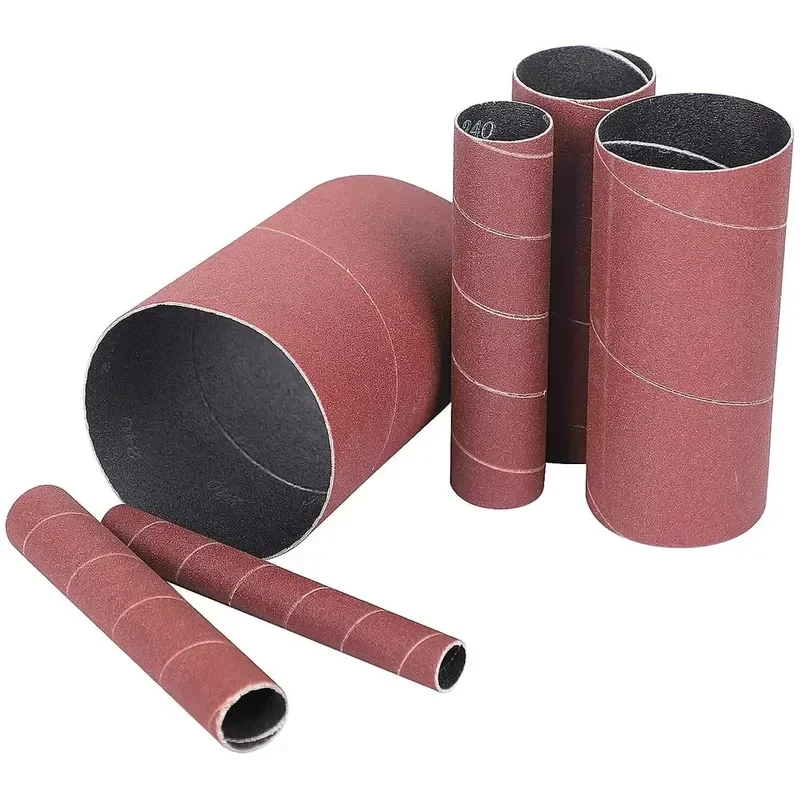 18pcs-set 20sets-carton Aluminum Oxide Spindle Sanding Sleeves 4.5 Inch Length 80/120/240 Assorted Grit