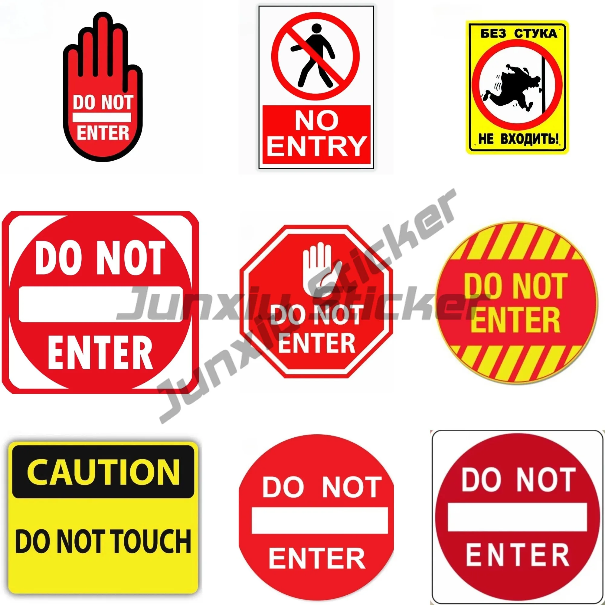 

Do Not Enter Hand Creative Safety Supply Sticker Car Window Bumper Laptop Motorcycle Decal