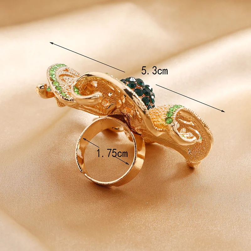 Oversize Geometric Hollow Flower Chunky Rings for Women Bohemian Adjustable Princess Queen Big Wedding Promise Band Rings Anillo
