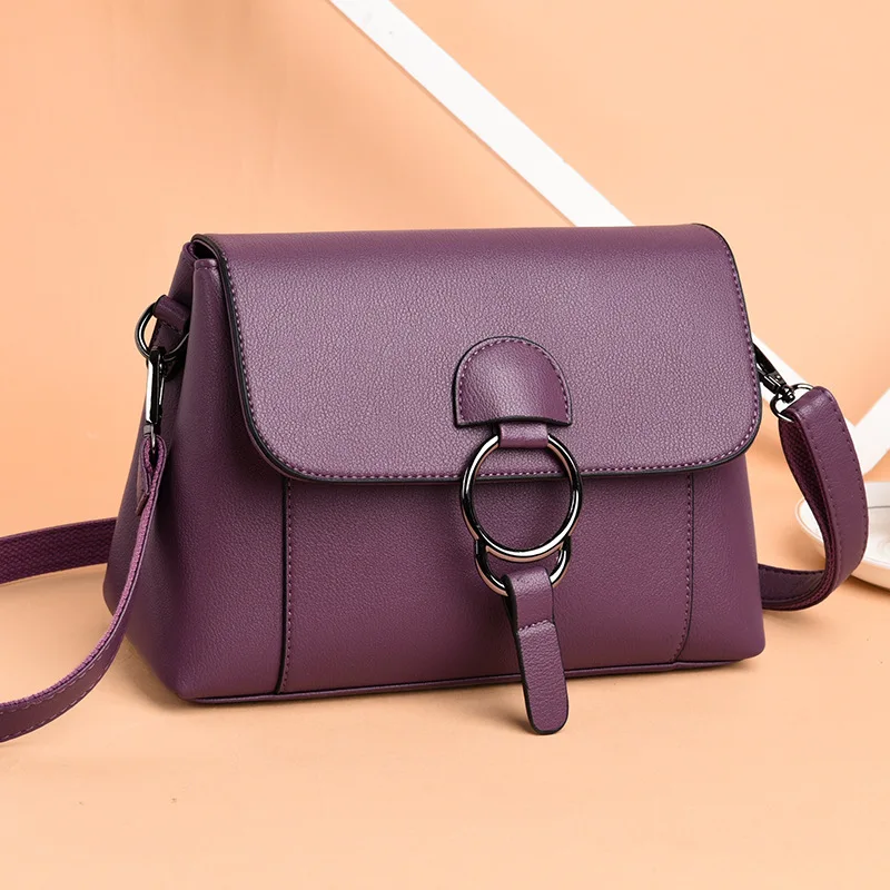New Bag Women's Shoulder Large Capacity Soft Leather Crossbody Casual Handbags For Women High-Quality Messenger Versatile Luxury