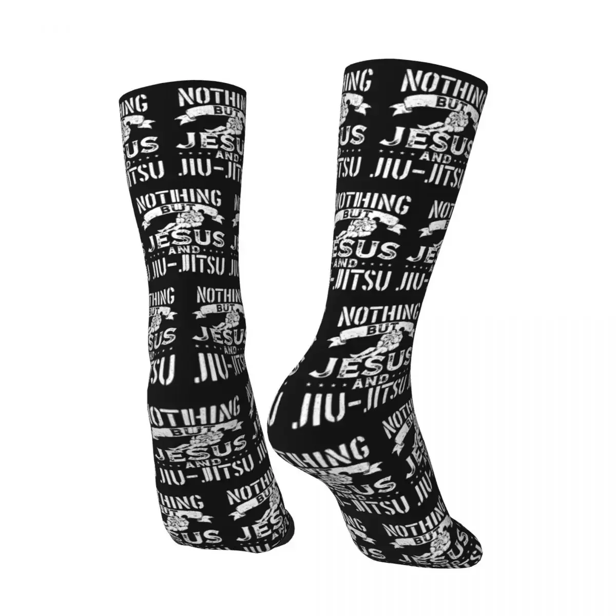 All Seasons Jiu Jitsu BJJ Brazilian Jiu-Jitsu Gift Socks Harajuku Sport Middle Tube Socks Funny Stockings  Valentine's Day Gifts