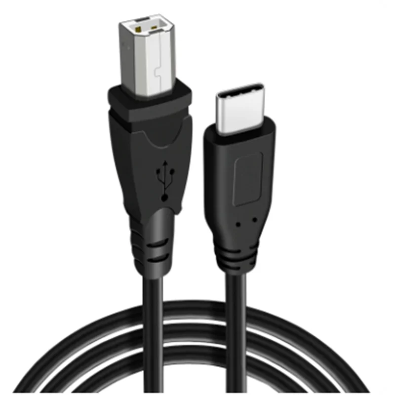 1m 0.3m USB-C USB 3.1 Type C Male Female Connector to USB 2.0 Type B Male Data Cable for Phone Connect Printer Scanner Piano