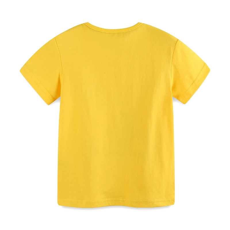 Little maven Baby Girls Kids Clothes 2024 Fashion New Summer Tops Children's Clothing Yellow T-shirts Cartoon Mushroom Infant