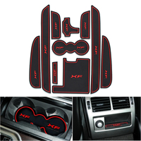 Car Door Inner Slot Mats Accessories For Jaguar XF X250 2011- 2013 2014 2015 Anti-Slip Gate Slot Mat Door Groove Cup Pad Coaster