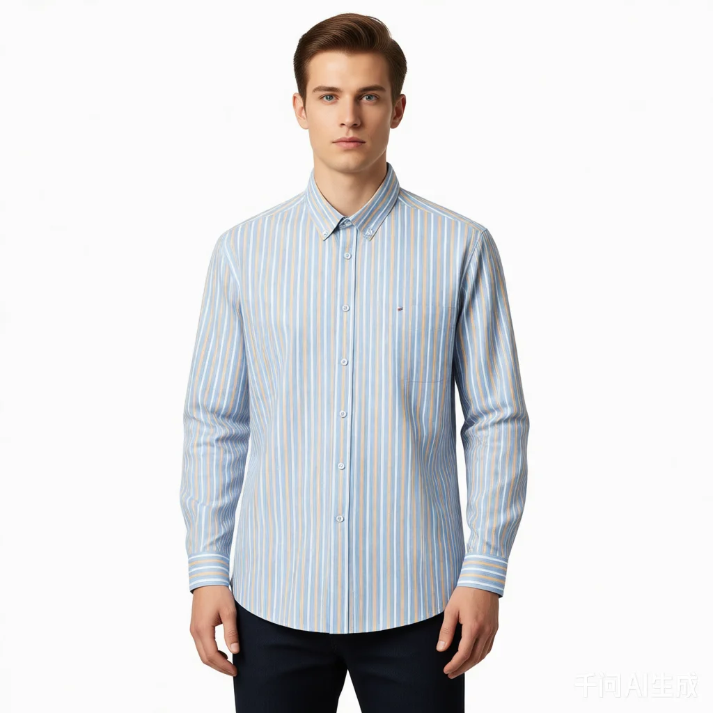 Hight quality 100%cotton oxford long sleeve shirts for men slim fit casual tops single pocket elegant designer plaid clothes