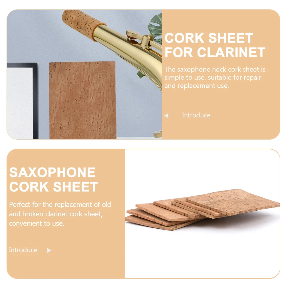 

Saxophone Clarinet Cork Sheet Replacement Repair Kit Mouthpiece Pads Musical Instrument Accessories Durable Lightweight