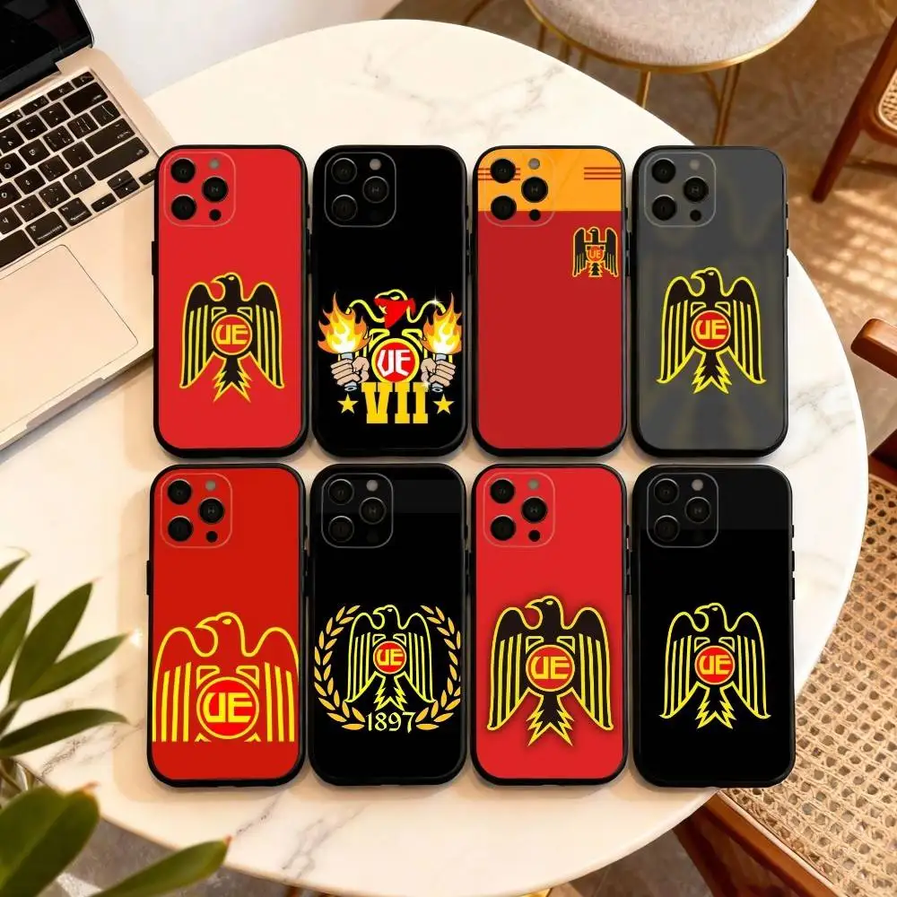 

Cool U-Union E-Espanola Phone Case For iPhone 17,16,15,14,13,12,11 Plus,Pro Max,XS,Soft Silicone Black Cover