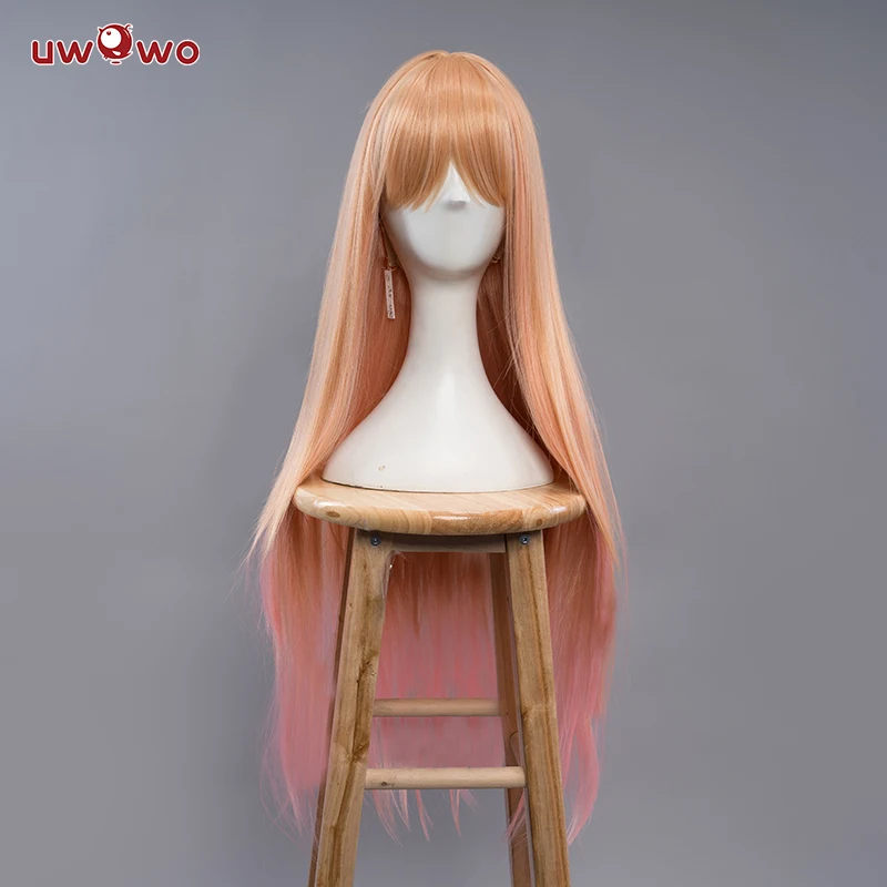 

UWOWO Marinn Kitagawaa Cosplay Wig Yellow-Pink Gradient 80CM Long Hair Women Halloween Cosplay