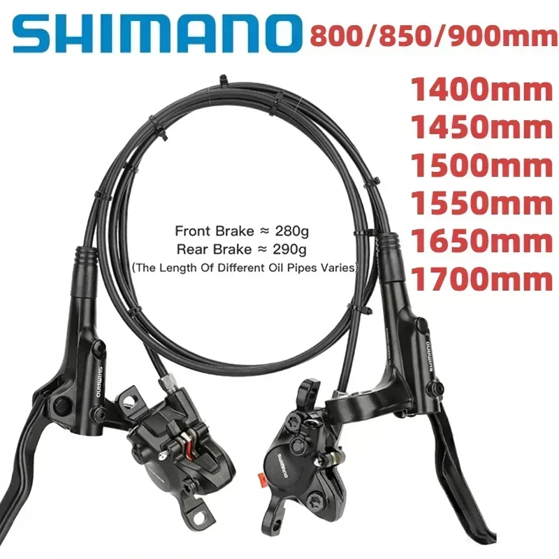 Shimano MT200 BR Hydraulic Disc Brake BL-MT200 One Pair With Brake Pads 800MM 850MM 1400MM 1450MM 1550MM For MTB E-Bike Riding