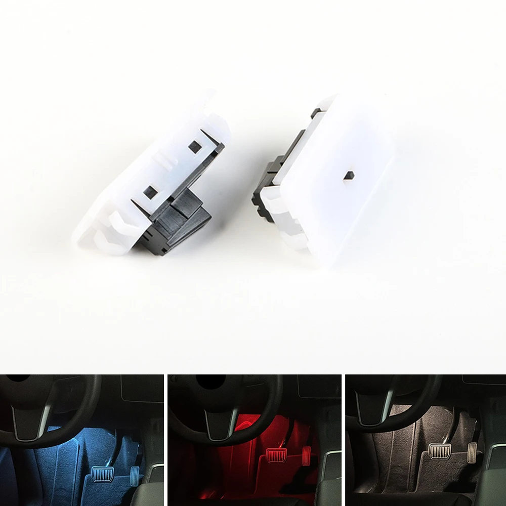 

Car Footwell Lighting For Tesla Model Y 3 S X LED 3 Color Ambient Light Interior Atmosphere Lamp Decorative Light Accessories