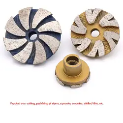 35mm/ 50mm/ 56mm Diamond Cup Grinding Wheel, Heavy Duty Concrete Grinding Disc for Angle Grinder, for Granite, Stone, Marble