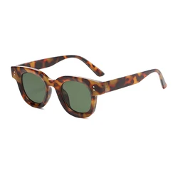 New Fashion Classic Retro Oval Frame Thickened Sunglasses 2024 Ocean Film Small Frame Street Photo Sun Glasses Female