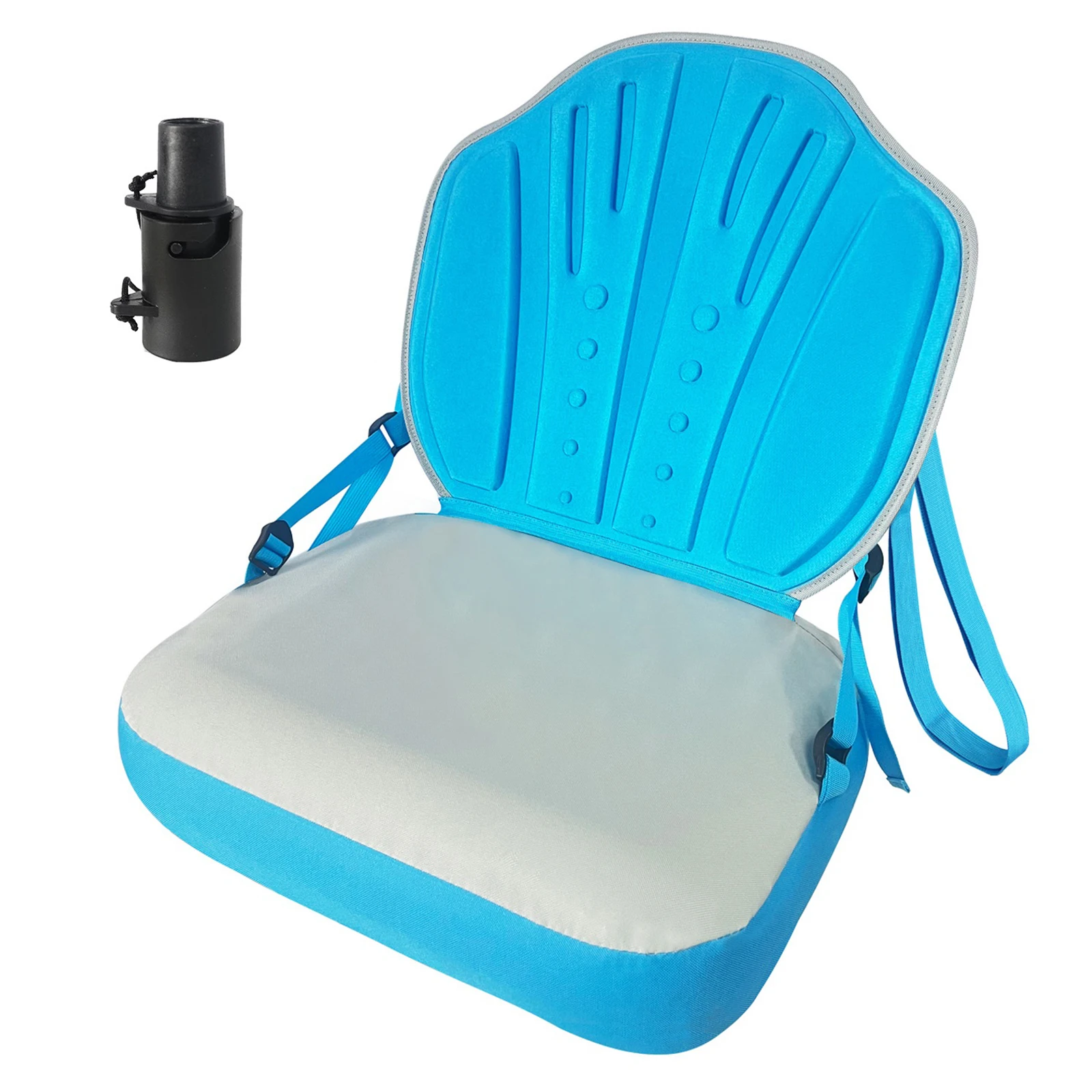 Inflatable Paddle Board Seats Easy Installation Foldable Inflatable Chair with Back Support & Air Pump Adapter for Kayak&SUP view 5