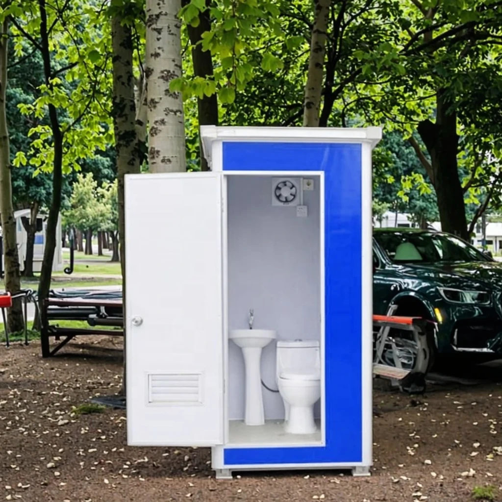 

Hot Sale Mobile Outdoor Bathroom Portable Prefab Toilet with Sink for Camping Kitchen Use Made of Sandwich Panel
