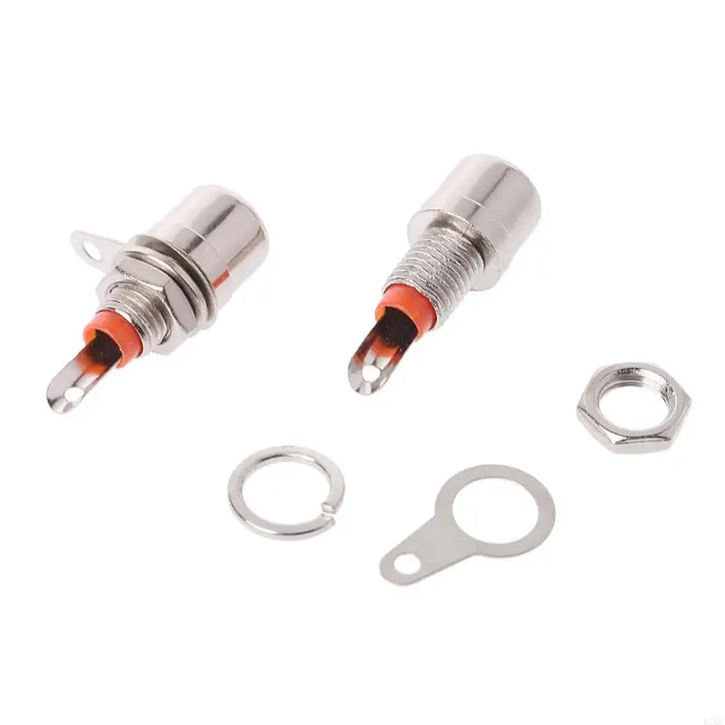 

B2QE Nickel Planted Rcaphono Panel Panel Mount Adapter Socket Socket Rcaphonoplug Jacksaudios усилитель паяль